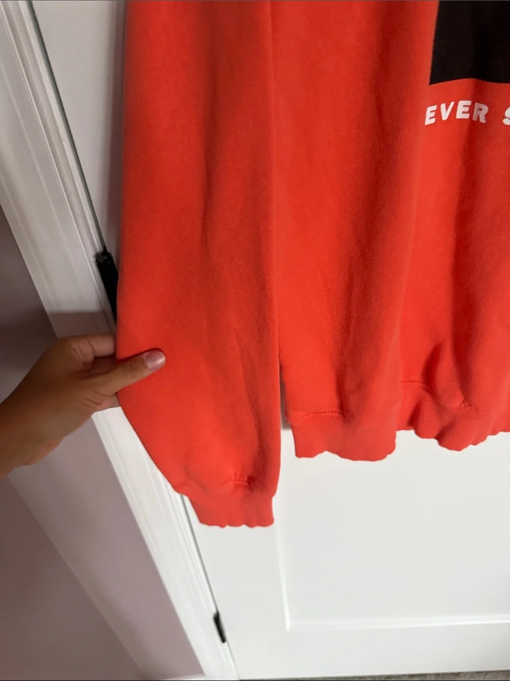 The North Face Men's Orange Hoodie Sweatshirt